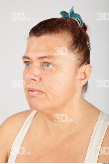 Head Woman White Overweight Street photo references