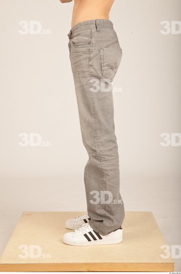 Leg Whole Body Man Casual Jeans Slim Studio photo references