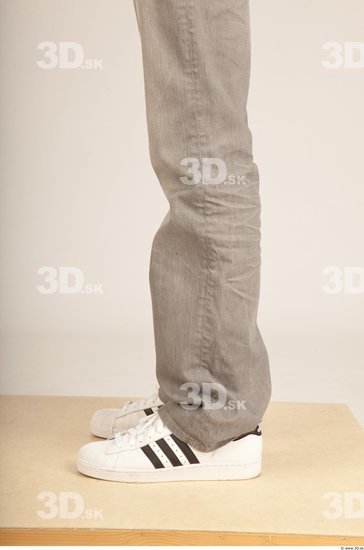 Calf Whole Body Man Casual Jeans Slim Studio photo references