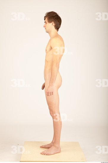 Whole Body Man Animation references Nude Casual Slim Studio photo references