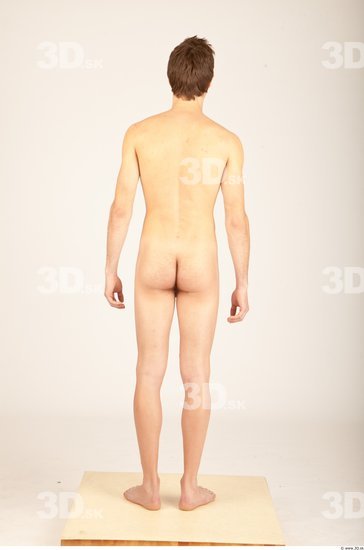 Whole Body Man Animation references Nude Casual Slim Studio photo references