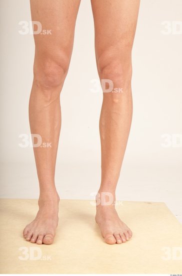 Calf Whole Body Man Nude Casual Slim Studio photo references