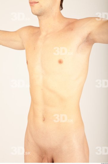 Upper Body Whole Body Man Nude Casual Slim Studio photo references