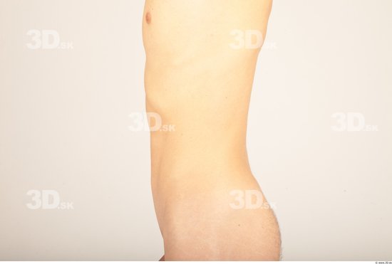 Belly Whole Body Man Nude Casual Slim Studio photo references