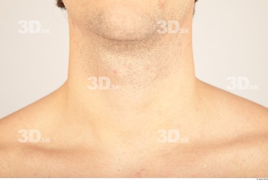 Neck Whole Body Man Casual Slim Studio photo references