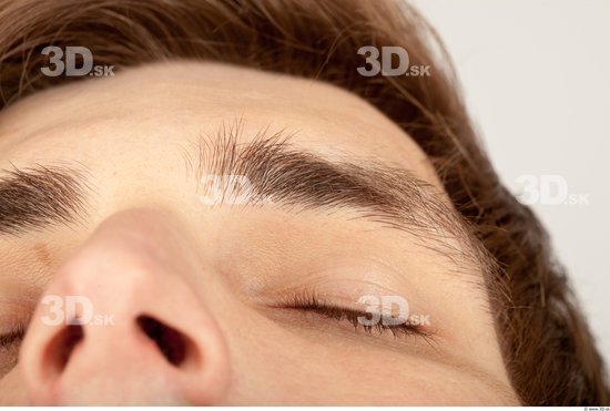 Eye Whole Body Man Casual Slim Studio photo references