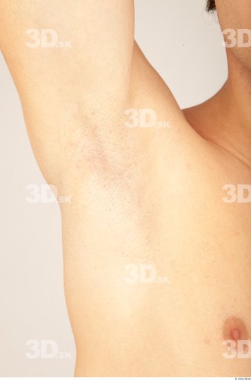 Whole Body Underarm Man Nude Casual Slim Studio photo references