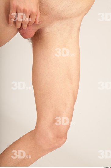 Leg Whole Body Man Nude Casual Slim Studio photo references