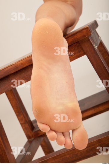 Foot Whole Body Man Casual Slim Studio photo references