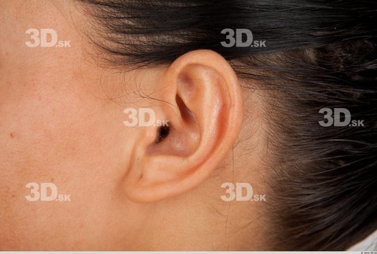 Ear Whole Body Woman Casual Slim Studio photo references