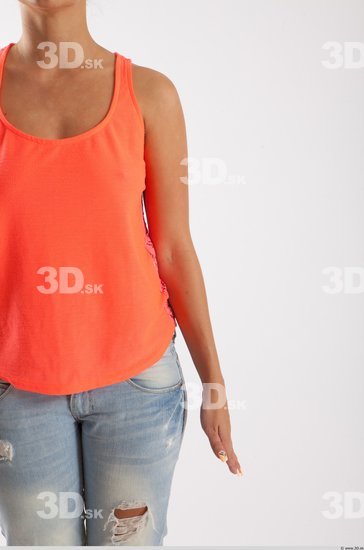 Arm Woman Animation references White Casual Slim Top