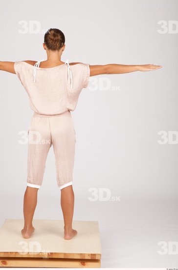 Whole Body Woman T poses Formal Overal Slim Studio photo references