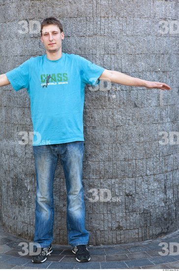 Whole Body Man T poses White Casual Average