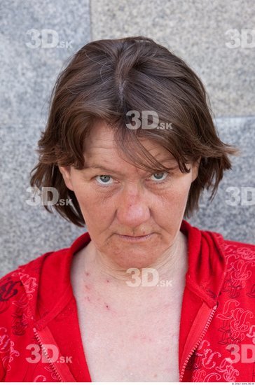 Head Woman Casual Average Wrinkles Street photo references