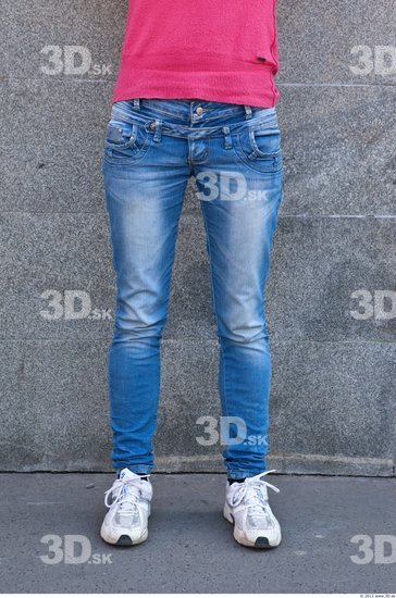 Leg Woman Casual Jeans Average Street photo references