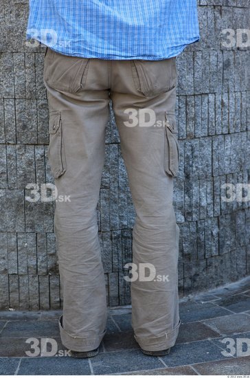 Leg White Casual Trousers Average