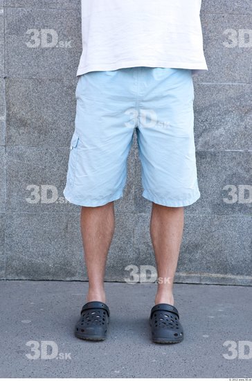 Leg Man Casual Shorts Average Street photo references