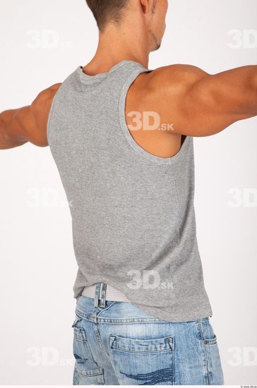 Upper Body Whole Body Man Casual Singlet Athletic Studio photo references