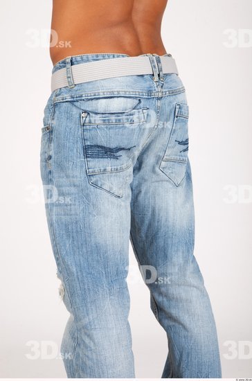 Thigh Whole Body Man Casual Jeans Athletic Studio photo references