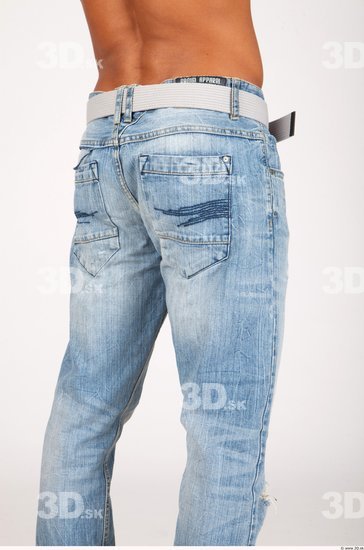 Thigh Whole Body Man Casual Jeans Athletic Studio photo references