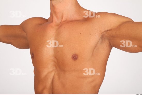 Chest Whole Body Man Nude Casual Athletic Studio photo references