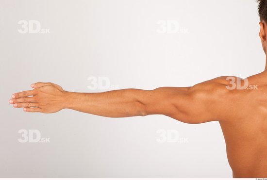 Arm Whole Body Man Nude Casual Athletic Studio photo references