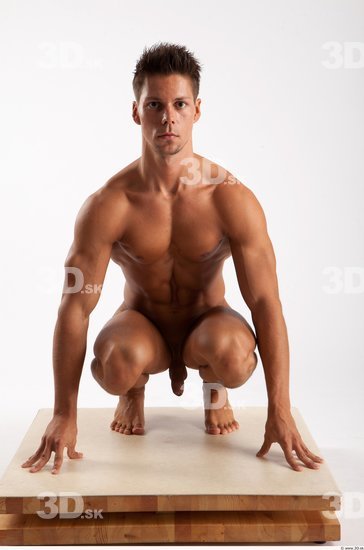 Whole Body Man Other White Casual Athletic Male Studio Poses