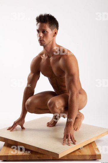 Whole Body Man Other White Casual Athletic Male Studio Poses