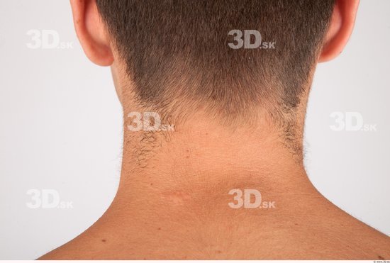 Neck Whole Body Man Nude Casual Average Studio photo references