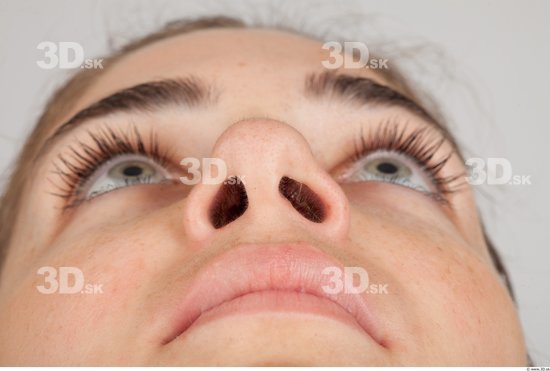 Nose Whole Body Woman Formal Slim Studio photo references