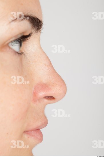 Nose Whole Body Woman Formal Slim Studio photo references