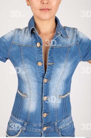 Upper Body Whole Body Woman Asian Casual Overal Slim Studio photo references