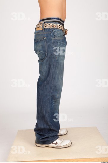 Leg Whole Body Man Casual Jeans Muscular Studio photo references