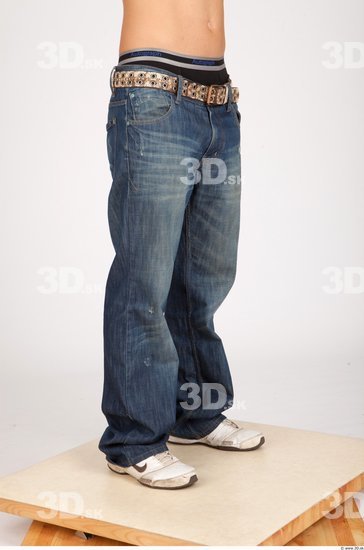 Leg Whole Body Man Casual Jeans Muscular Studio photo references