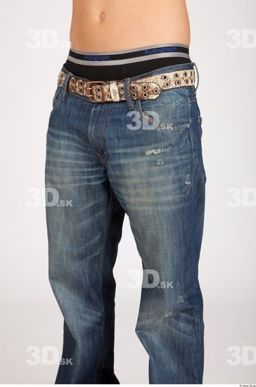 Thigh Whole Body Man Casual Jeans Muscular Studio photo references