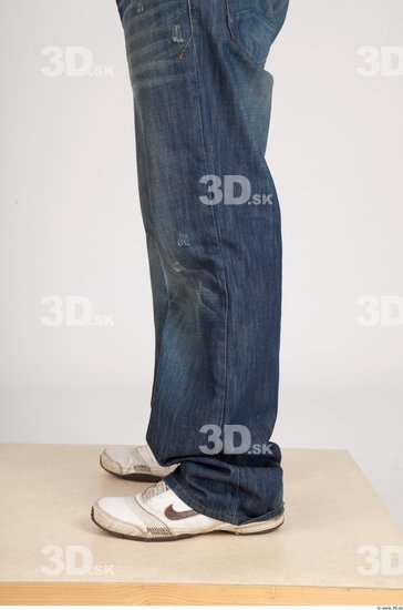 Calf Whole Body Man Casual Jeans Muscular Studio photo references