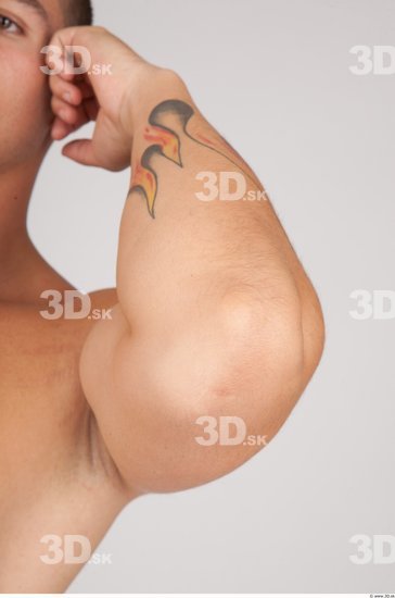 Forearm Whole Body Man Nude Casual Muscular Studio photo references