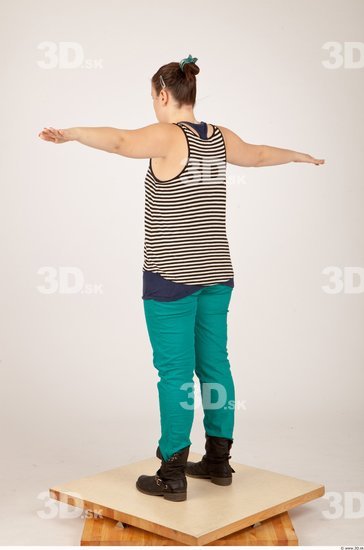 Whole Body Woman T poses Casual Average Studio photo references