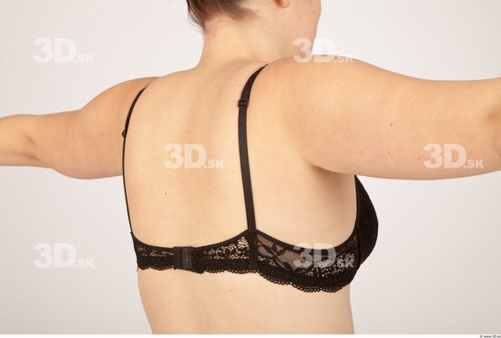 Whole Body Back Woman Casual Underwear Bra Average Studio photo references