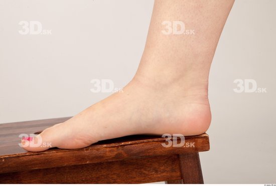 Foot Whole Body Woman Nude Casual Average Studio photo references