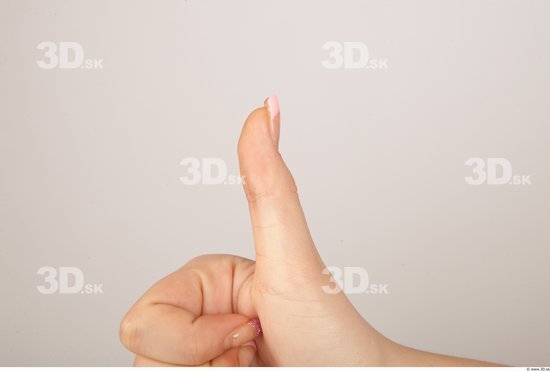 Fingers Whole Body Woman Casual Average Studio photo references