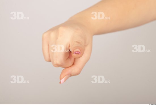 Fingers Whole Body Woman Casual Average Studio photo references