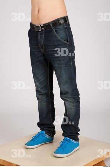 Leg Whole Body Man Casual Jeans Average Studio photo references