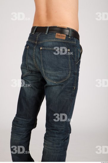 Thigh Whole Body Man Casual Jeans Average Studio photo references