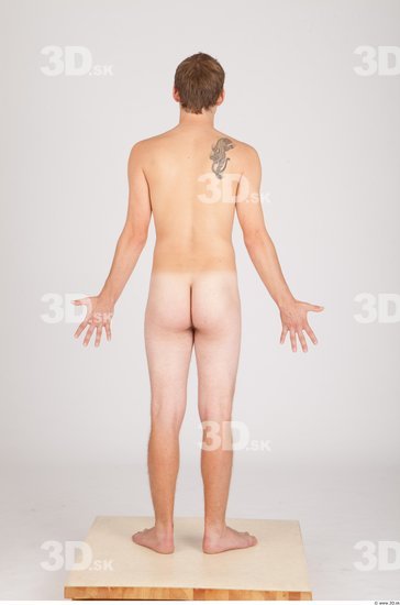 Whole Body Man Animation references Nude Casual Average Studio photo references