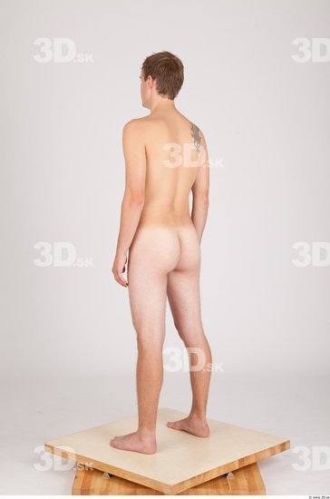 Whole Body Man Animation references Nude Casual Average Studio photo references