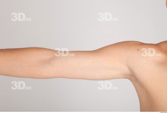 Arm Whole Body Man Nude Casual Average Studio photo references