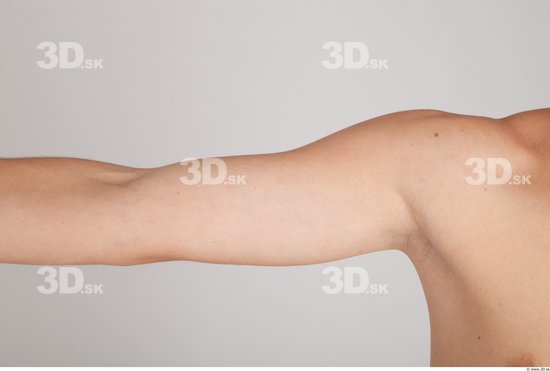 Arm Whole Body Man Nude Casual Average Studio photo references