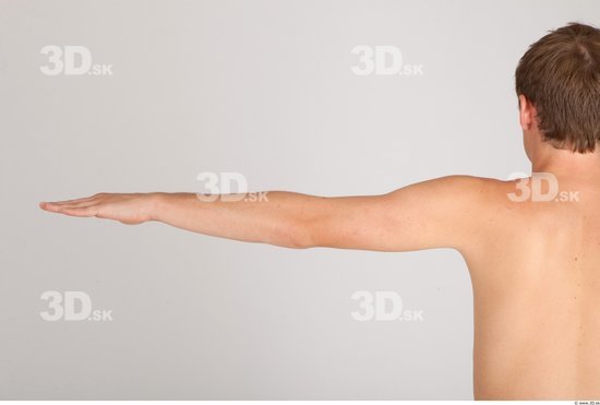 Arm Whole Body Man Nude Casual Average Studio photo references