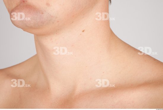 Neck Whole Body Man Nude Casual Average Studio photo references